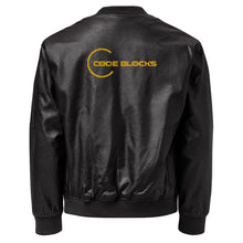 Load image into Gallery viewer, Leather Bomber Jacket

