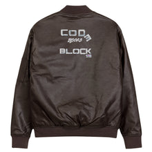 Load image into Gallery viewer, Leather Bomber Jacket
