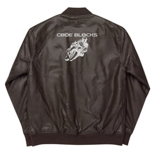 Load image into Gallery viewer, Leather Bomber Jacket
