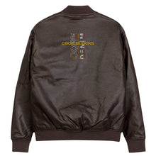 Load image into Gallery viewer, Leather Bomber Jacket
