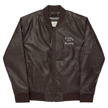 Load image into Gallery viewer, Leather Bomber Jacket

