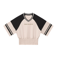 Load image into Gallery viewer, Women's Color Block Ruched T-Shirt
