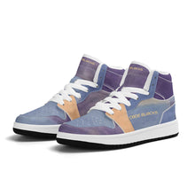Load image into Gallery viewer, Children High-Top Synthetic Leather Sneakers
