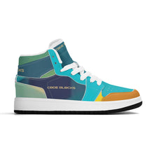 Load image into Gallery viewer, Children High-Top Synthetic Leather Sneakers
