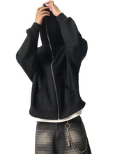 Load image into Gallery viewer, Fleeced Full-Zip Boxy Hoodie
