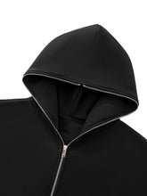Load image into Gallery viewer, Fleeced Full-Zip Boxy Hoodie

