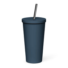 Load image into Gallery viewer, Insulated tumbler with a straw
