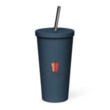 Load image into Gallery viewer, Insulated tumbler with a straw
