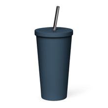 Load image into Gallery viewer, Insulated tumbler with a straw
