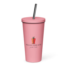 Load image into Gallery viewer, Insulated tumbler with a straw
