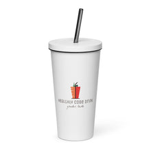 Load image into Gallery viewer, Insulated tumbler with a straw

