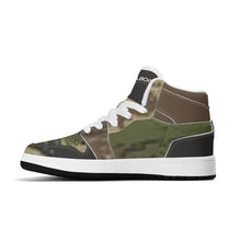 Load image into Gallery viewer, Children High-Top Synthetic Leather Sneakers
