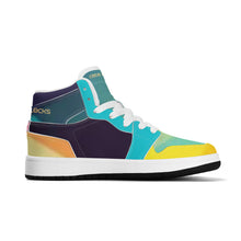Load image into Gallery viewer, Children High-Top Synthetic Leather Sneakers
