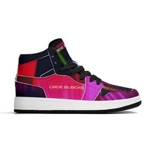 Load image into Gallery viewer, Children High-Top Synthetic Leather Sneakers
