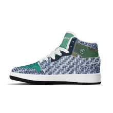 Load image into Gallery viewer, Children High-Top Synthetic Leather Sneakers
