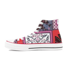 Load image into Gallery viewer, D70 High Top Canvas Shoes - White
