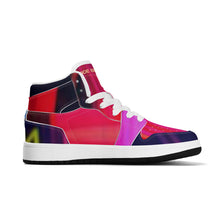 Load image into Gallery viewer, Children High-Top Synthetic Leather Sneakers
