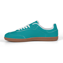 Load image into Gallery viewer, Classic White Retro Court Sneaker — Gum Sole Edition
