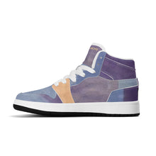 Load image into Gallery viewer, Children High-Top Synthetic Leather Sneakers

