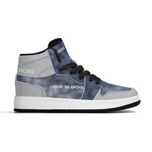 Load image into Gallery viewer, Children High-Top Synthetic Leather Sneakers
