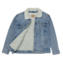 Load image into Gallery viewer, Unisex denim sherpa jacket
