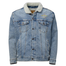 Load image into Gallery viewer, Unisex denim sherpa jacket
