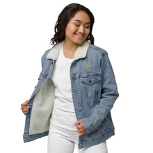 Load image into Gallery viewer, Unisex denim sherpa jacket
