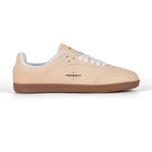 Load image into Gallery viewer, Classic White Retro Court Sneaker — Gum Sole Edition
