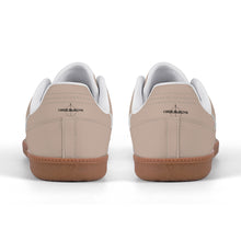 Load image into Gallery viewer, Classic White Retro Court Sneaker — Gum Sole Edition
