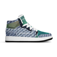 Load image into Gallery viewer, Children High-Top Synthetic Leather Sneakers
