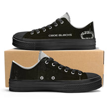 Load image into Gallery viewer, SF_S62 Unisex Classic Low Top Canvas Shoes - Black
