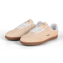 Load image into Gallery viewer, Classic White Retro Court Sneaker — Gum Sole Edition
