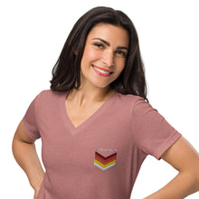 Load image into Gallery viewer, Women’s relaxed v-neck t-shirt
