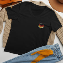 Load image into Gallery viewer, Women’s relaxed v-neck t-shirt
