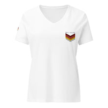 Load image into Gallery viewer, Women’s relaxed v-neck t-shirt
