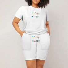 Load image into Gallery viewer, Large short sleeved Shorts Set
