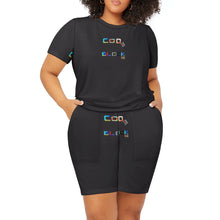 Load image into Gallery viewer, Large short sleeved Shorts Set
