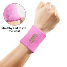Load image into Gallery viewer, Embroidered Custom Logo Sports Wristband
