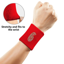Load image into Gallery viewer, Embroidered Custom Logo Sports Wristband
