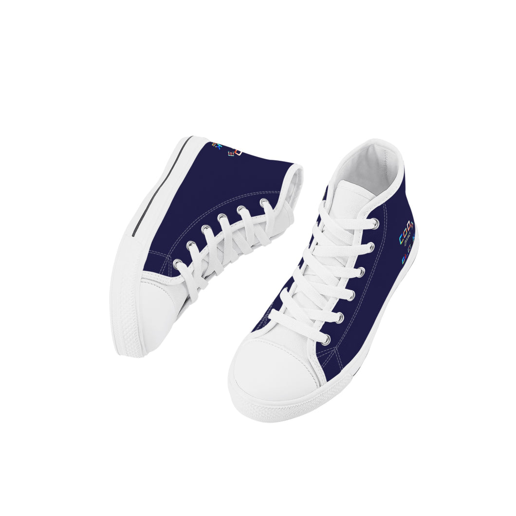Kid's High Top Canvas Shoes