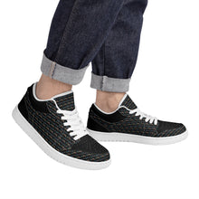 Load image into Gallery viewer, Men's White Low Top Skateboard Sneakers
