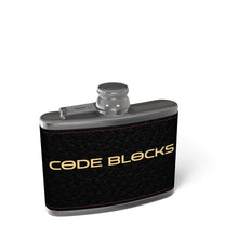 Load image into Gallery viewer, Leather Wrapped Hip Flask
