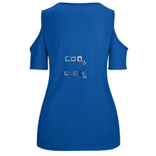 Load image into Gallery viewer, ACT off shoulder U-neck short sleeve top
