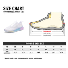 Load image into Gallery viewer, Women's Rainbow Atmospheric Cushion Running Shoes
