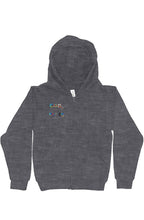 Load image into Gallery viewer, Youth Midweight Hooded Full-Zip Sweatshirt
