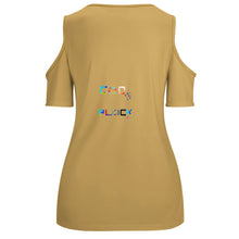 Load image into Gallery viewer, ACT off shoulder U-neck short sleeve top
