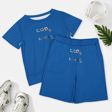 Load image into Gallery viewer, Large short sleeved Shorts Set
