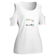 Load image into Gallery viewer, ACT off shoulder U-neck short sleeve top
