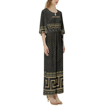 Load image into Gallery viewer, Dolman Sleeve Belted Wide Leg Jumpsuit
