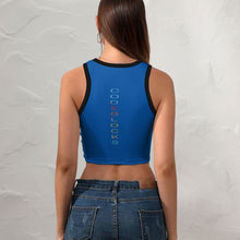 Load image into Gallery viewer, Women&#39;s Cropped Slim Racer Tank Top

